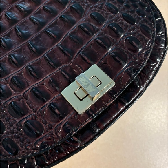 BRAHMIN Brown Croc Leather SONNY petite crossbody bag, Rare, EUC. - Picture 6 of 13